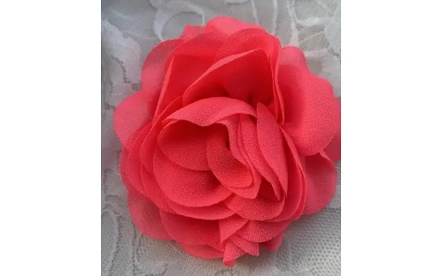 Hårklips Med Lille Rose - Neonpink