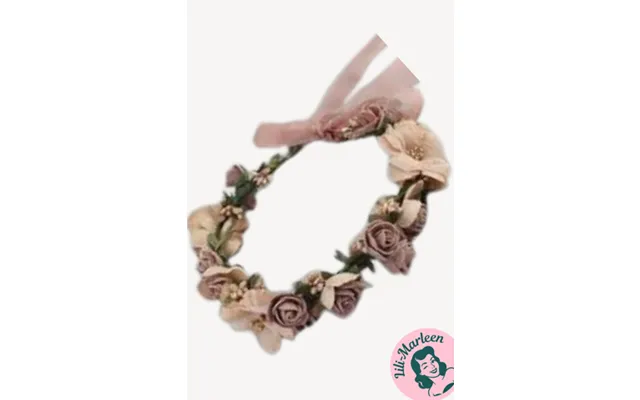Hårkrans Med Roser - Caffelatte