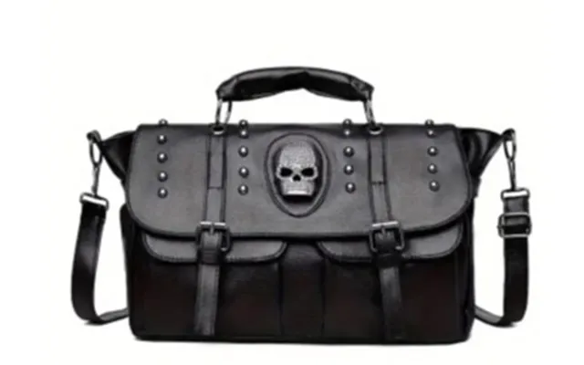 Halloween Taske - Sort Med Skull