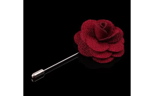 Jakkeslagsnål - Vinrød Rose Der Fuldender Jakkesættet