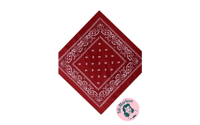 Klassisk Dyb Rød Bandana Paisley Print