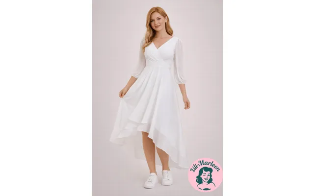 Konfirmations Kort Brudekjole - Ester, Off-white