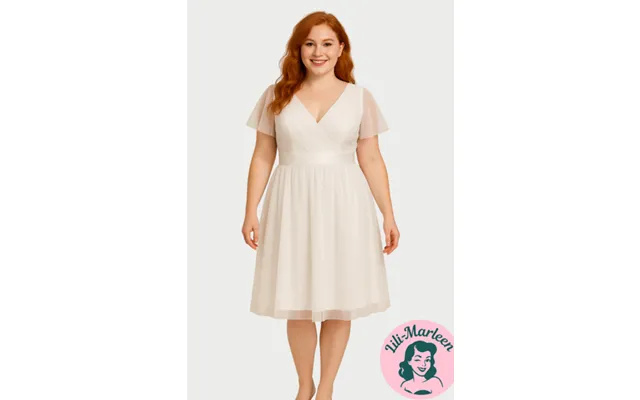 Konfirmationskjole Kort Brudekjole - Cornelia Darling, Offwhite