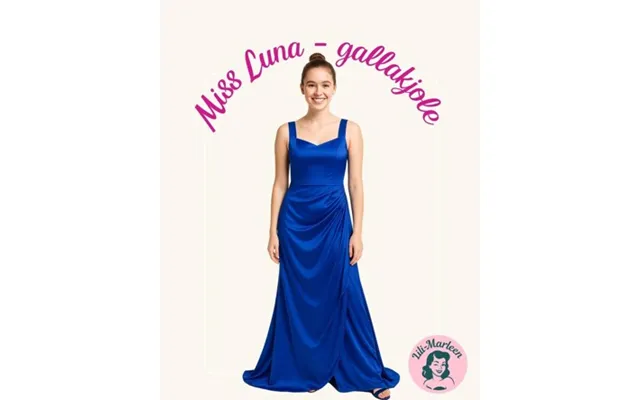 Lang Gallakjole Luna - Kobberbrun Satin Kjole Med Slids