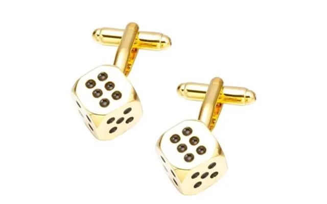 Manchetknapper Golden Dices Guld Terning