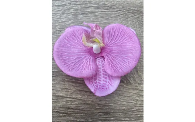 Orkide Hårclips Med Krokodillespænde - Gammelrosa