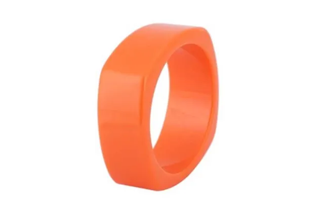 Plastik Armring - Firkant, Orange