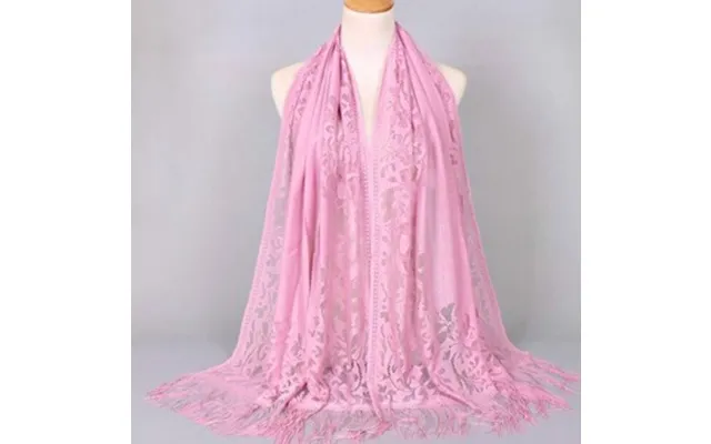 Sjal - Fint Vintageinspireret Sjal, Gammelrosa