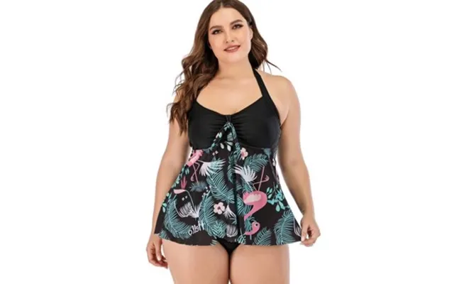 Tankini Med Skørt - Flamingo Sort