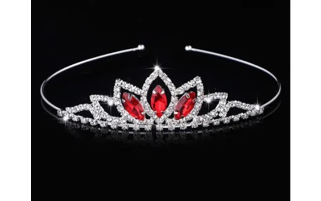 Tiara Diadem Mis Adele - Rød