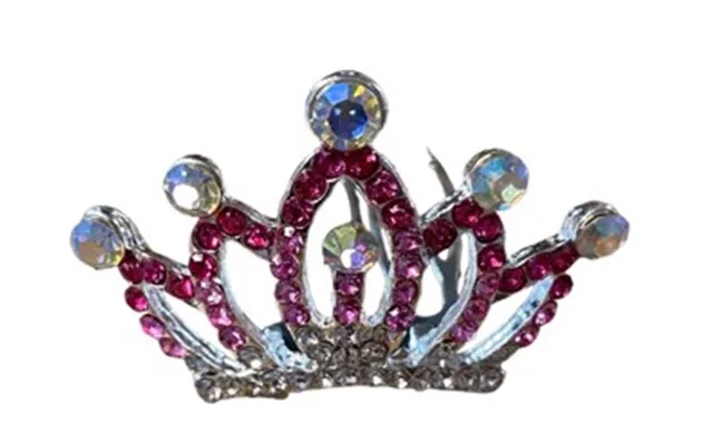 Tiara Spænde - Krystal, Lyserød