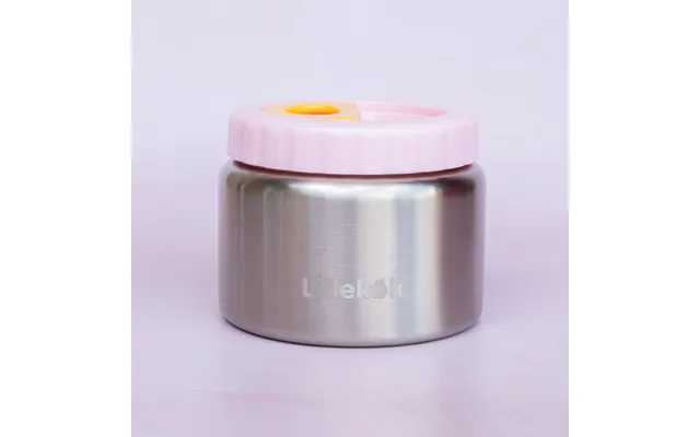 Lillekok Termobeholder Med Børnevenligt Låg 350 Ml Rosa