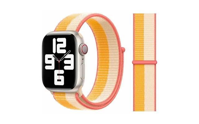 Lippa Apple Watch Nylonrem 38 40 41 - Hvid Gul