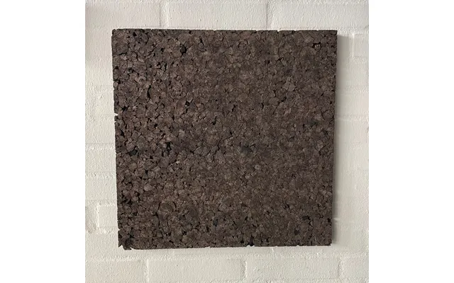 Brændt Korkplade - 50x50x2,5 Cm.