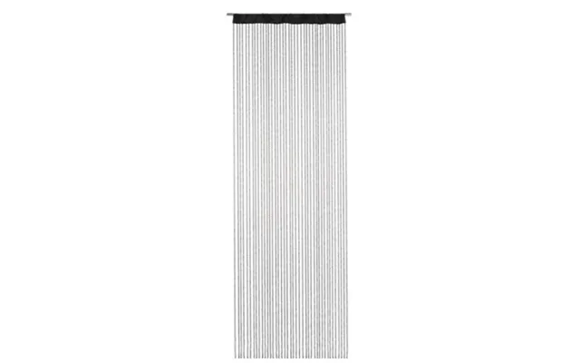 Flueforhæng Charleston 90x250 Cm - Sort