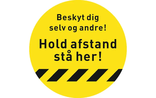 Gul Hold Afstand Stå - Gulvfolie