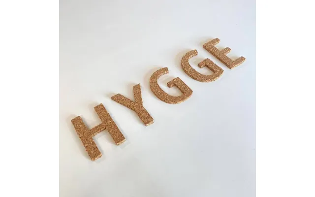 Hygge Bogstaver - Selvklæbende Kork