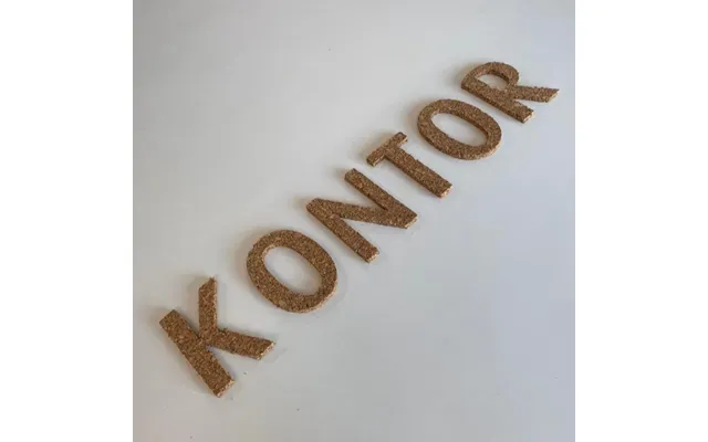 Kontor Bogstaver - Selvklæbende Kork