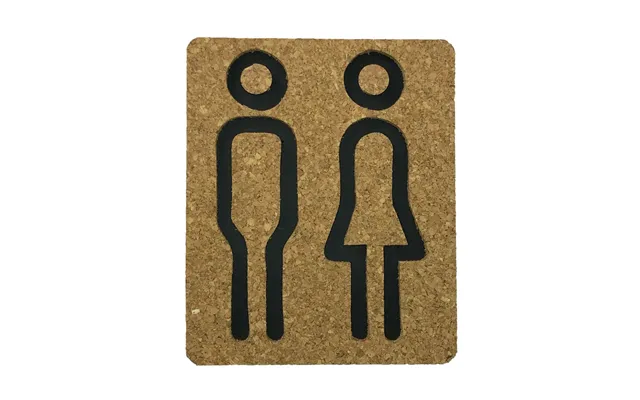 Kork Toiletskilt