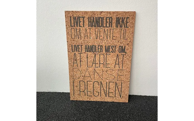 Korkprint - Danse I Regnen, 33x50 Cm.