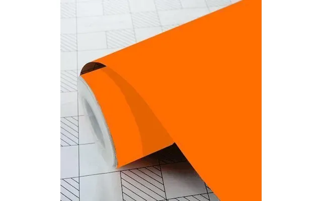 Mat Ensfarvet Folie - 035 Pastel Orange