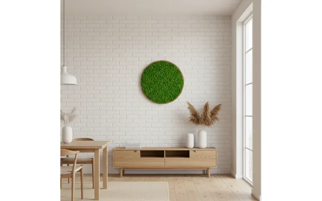 Oekoboard Premium - Lys Mos Cirkel Med Kork Kant