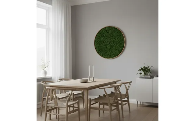 Oekoboard Premium - Mørk Mos Cirkel Med Kork Kant