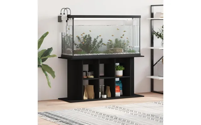 Akvariebord 100x40x60 Cm Konstrueret Træ Sort
