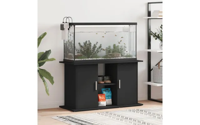 Akvariebord 101x41x58 Cm Konstrueret Træ Sort