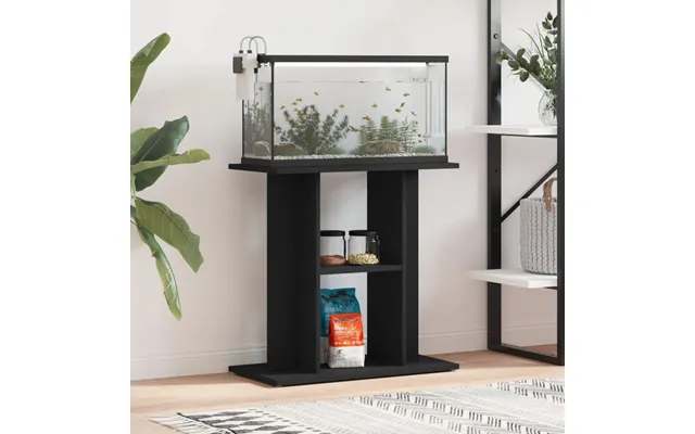 Akvariebord 60x30x60 Cm Konstrueret Træ Sort