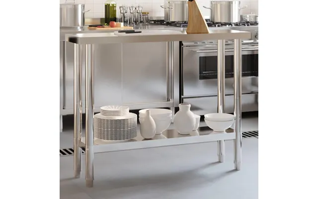 Arbejdsbord Til Køkken 110x30x85 Cm Rustfrit Stål