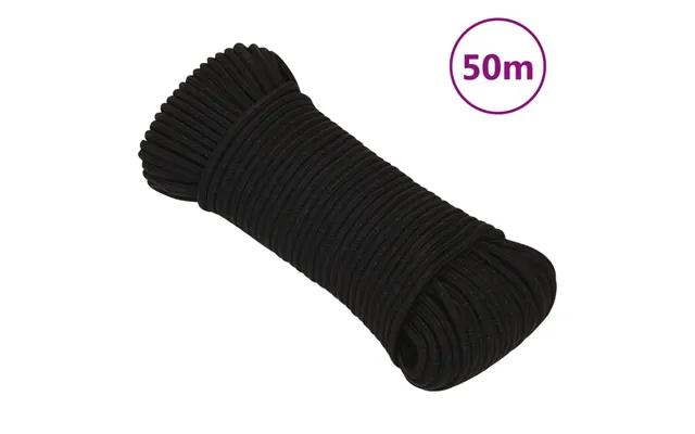 Arbejdsreb 3 Mm 50 M I Polyester - Sort
