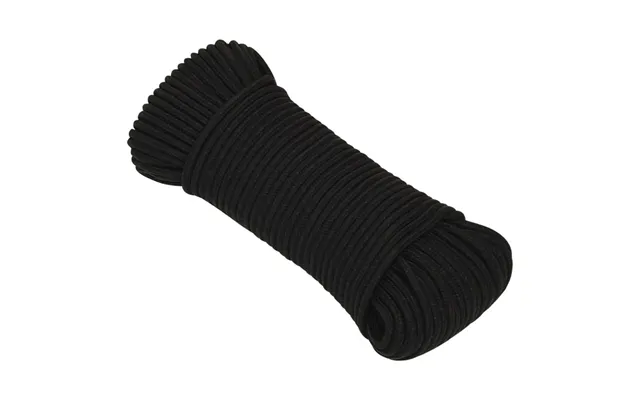Arbejdsreb 4 Mm - 500 M Polyester, Sort