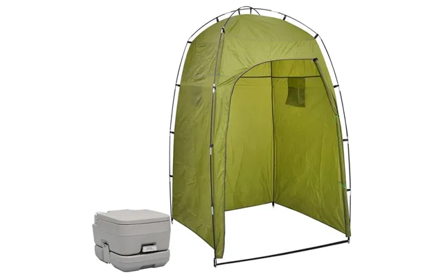 Bærbart Campingtoilet Med Telt 10 10 L