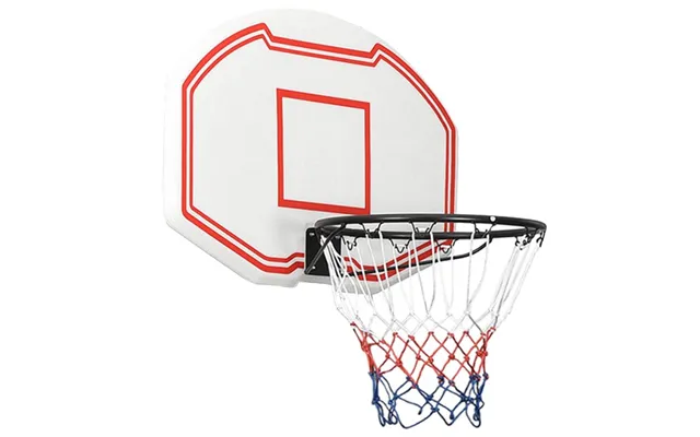 Basketballkurv Med Plade 90 × 60 × 2 Cm - Polyethylen, Hvid