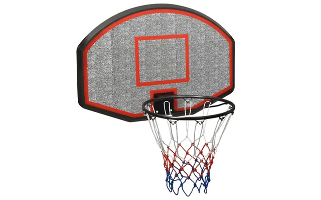 Basketballkurv Med Plade 90 × 60 × 2 Cm - Polyethylen, Sort
