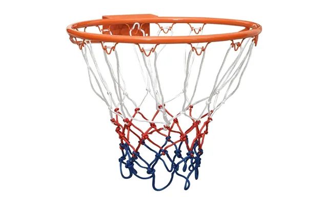 Basketkurv 39 Cm I Stål - Orange Med Net