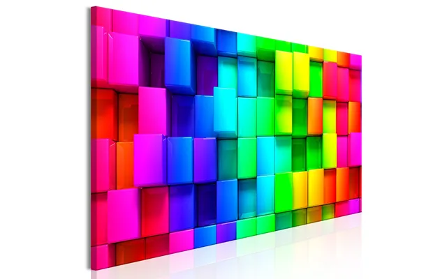 Billede - Colourful Cubes 1 Part Narrow