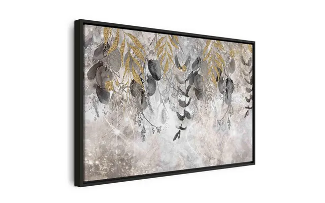 Billede På Lærred Angelic Touch Bred Med Bladmotiv - 60 X 40 Cm