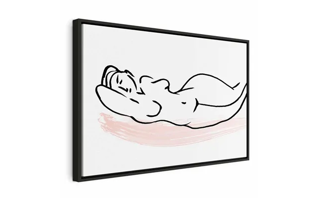 Billede På Lærred Solbadning Wide - Kvinde 120 X 80 Cm