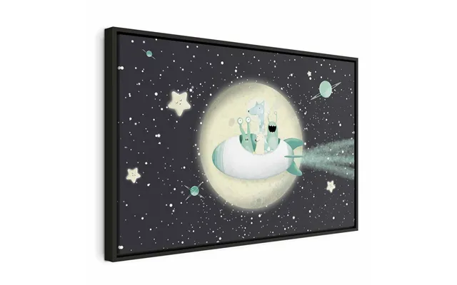 Billede På Lærred Til Børneværelse - Raketholdet Wide 120 X 80 Cm