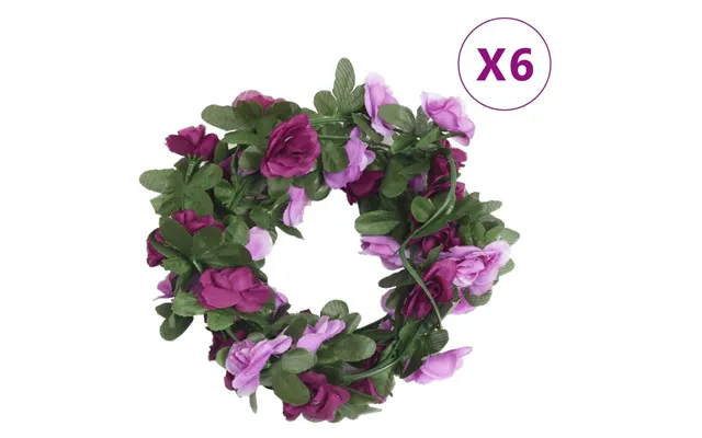 Blomsterguirlander 6 Stk. 250 Cm Lys Forårslilla