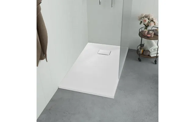 Brusekar Smc 90 X 90 Cm - Hvid, Lav Tærskel