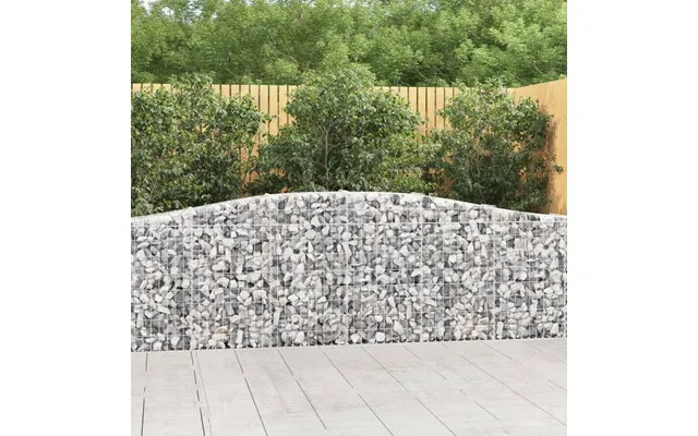 Buet Gabionkurv 400 × 30 × 80 100 Cm - Galvaniseret Jern