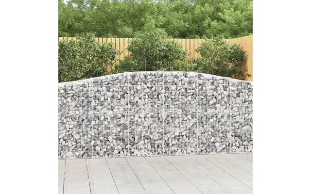 Buet Gabionkurv 400 × 50 × 100 120 Cm - Galvaniseret Jern