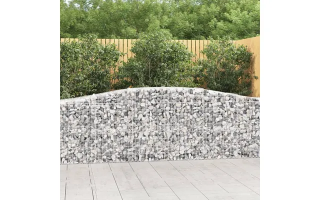 Buet Gabionkurv 400 × 50 × 80 100 Cm - Galvaniseret Jern