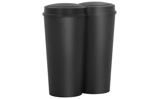 Dobbelt Affaldsspand 50 L Sort