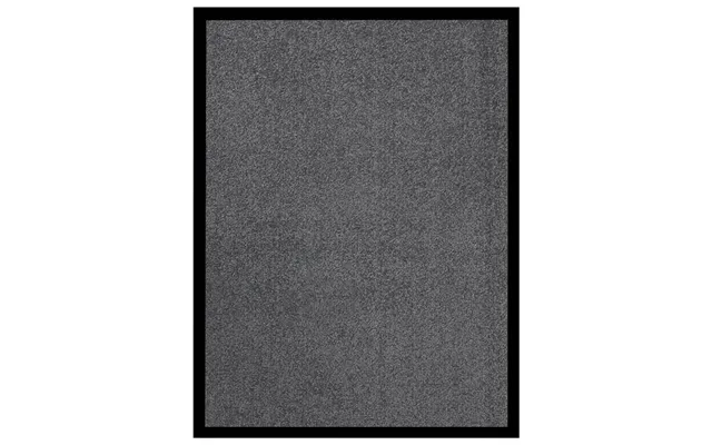 Dørmåtte 40×60 Cm - Antracitgrå Velour Med Skridsikker Bund