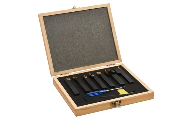 Drejeværktøjssæt 12 Dele - 12×12 Mm, 80 Mm Skafter