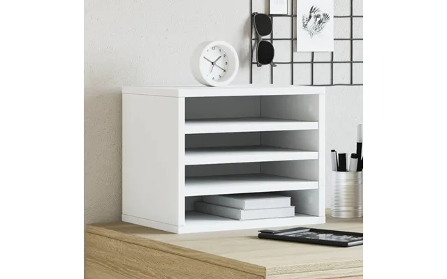 Dueslag Til Skrivebord 36 × 26 × 29,5 Cm - Konstrueret Træ, Hvid